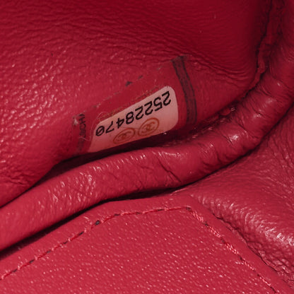 CHANEL Chain Shoulder Bag Matlasse Caviar Skin Rose Pink Coco Mark Silver Metal Fittings Women's [Used] [Free Shipping]