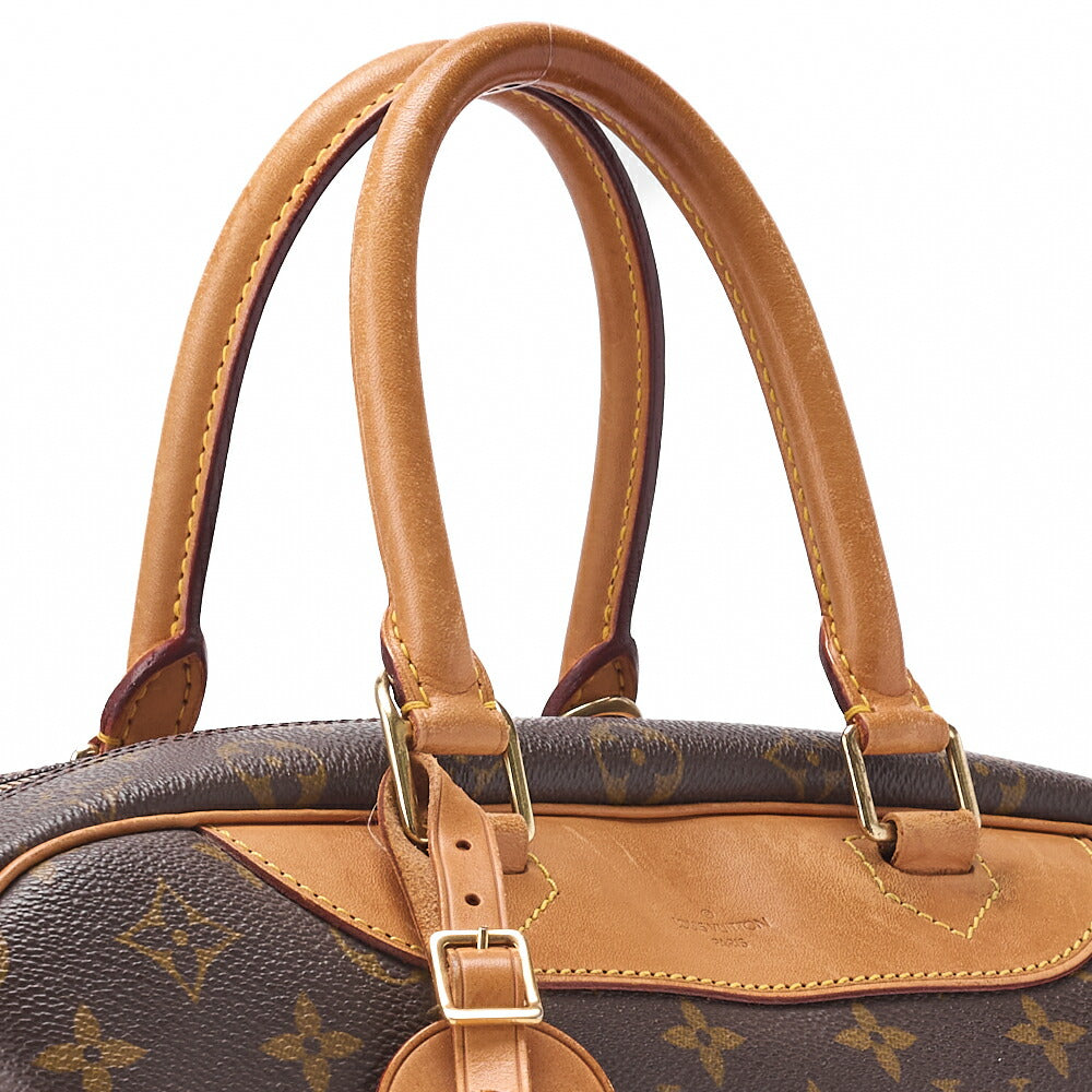 LOUIS VUITTON Louis Vuitton Monogram Deauville Handbag Brown (Gold Fittings) M47270 [Used] [Free Shipping]