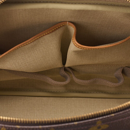 Louis Vuitton Handbag, Monogram Deauville, Canvas, Brown, Gold-Tone Hardware, Pre-Owned - Vintage La Charme