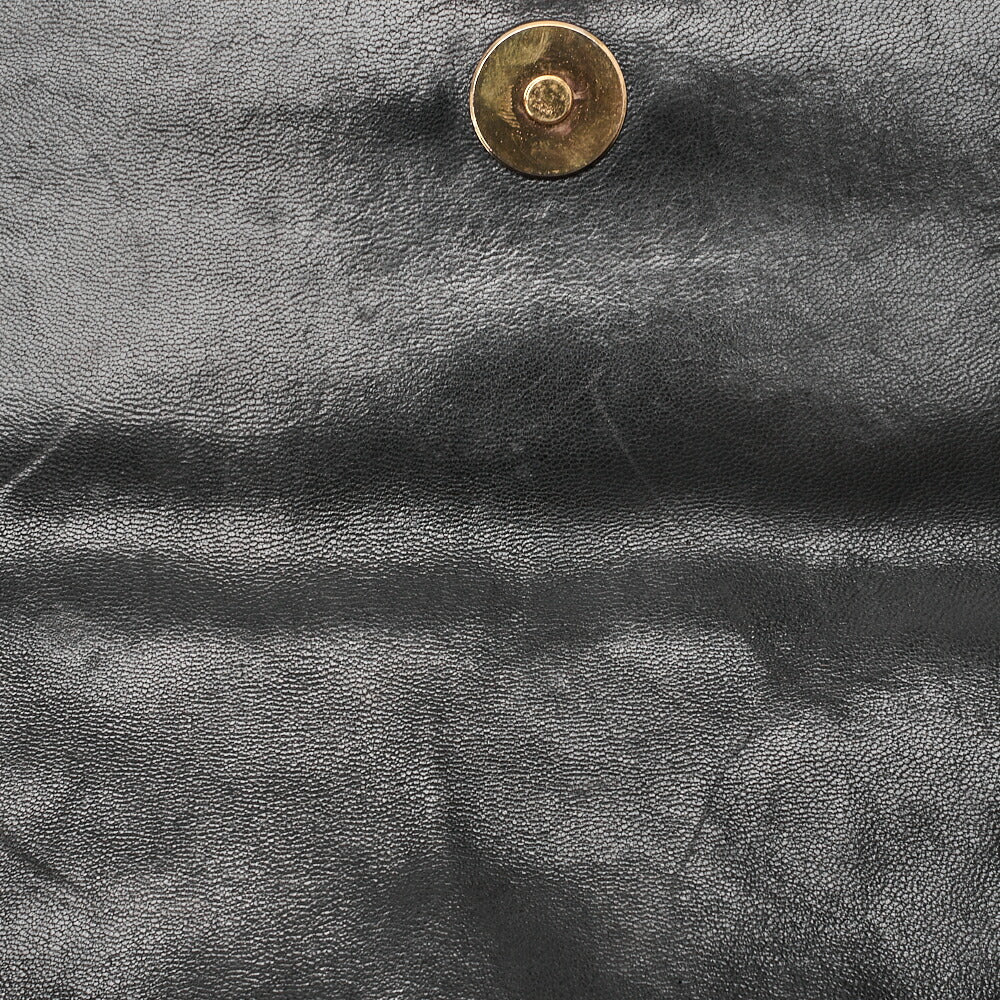 CHANEL Matlasse Chain Shoulder Bag Lambskin Black Coco Mark Au Rack (Gold Fittings) Women's Bag Women's [Used] [Free Shipping] [SS]