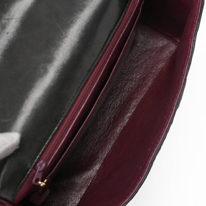 CHANEL Matlasse Chain Shoulder Bag Lambskin Black Coco Mark Au Rack (Gold Fittings) Women's Bag Women's [Used] [Free Shipping] [SS]