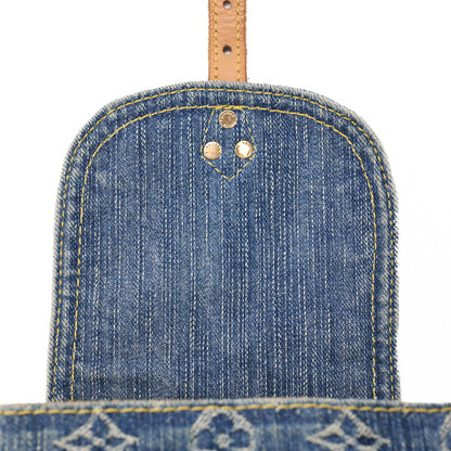Louis Vuitton Shoulder Backpack Bag, Monogram Denim, Blue, Gold-Tone Hardware, Pre-Owned - Vintage La Charme