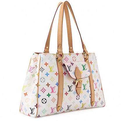 Louis Vuitton Shoulder Bag 2WAY Monogram Multicolor Canvas White Gold-Tone Hardware Pre-Owned - Vintage La Charme