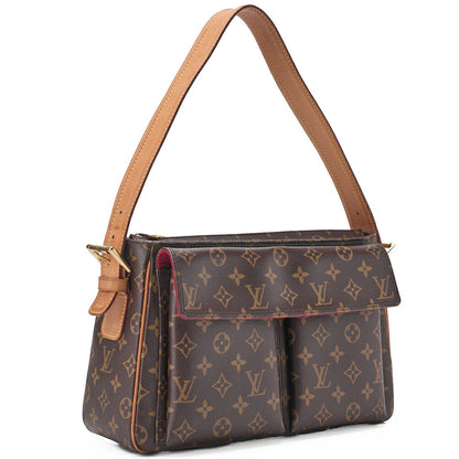 LOUIS VUITTON Louis Vuitton Monogram Deauville Handbag Brown (Gold Fittings) M47270 [Used] [Free Shipping]