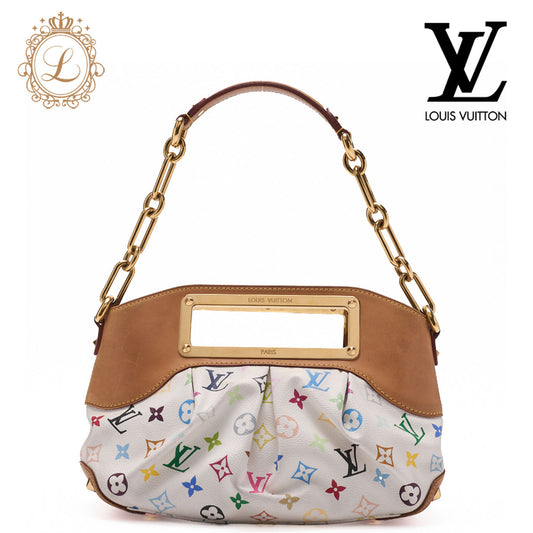 Louis Vuitton Shoulder Bag 2WAY Monogram Multicolor PVC White Gold-Tone Hardware Pre-Owned - Vintage La Charme