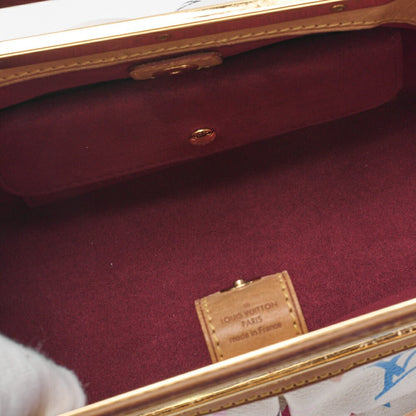 LOUIS VUITTON Louis Vuitton Monogram Monogram Multicolor Judy PM 2WAY Handbag White Gold-Tone Hardware, Pre-Owned