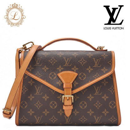 Louis Vuitton Shoulder Bag, Monogram, Canvas, Brown, Gold-Tone Hardware, Pre-Owned - Vintage La Charme