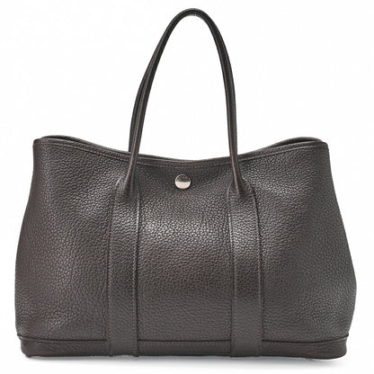 HERMES Garden Party TPM Tote Bag Negonda Cafe Silver-Tone Hardware Pre-Owned - Vintage La Charme