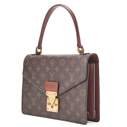 Louis Vuitton Handbag, Monogram Concorde, Canvas, Brown, Gold-Tone Hardware, Pre-Owned - Vintage La Charme