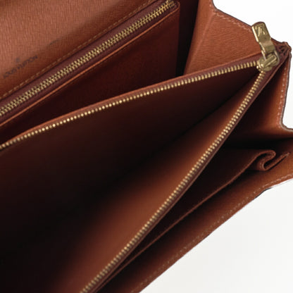 Louis Vuitton Handbag, Monogram Concorde, Canvas, Brown, Gold-Tone Hardware, Pre-Owned - Vintage La Charme