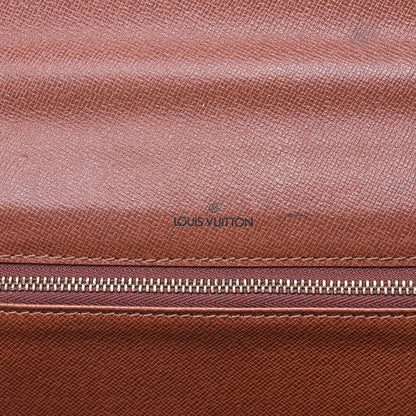 Louis Vuitton Handbag, Monogram Concorde, Canvas, Brown, Gold-Tone Hardware, Pre-Owned - Vintage La Charme