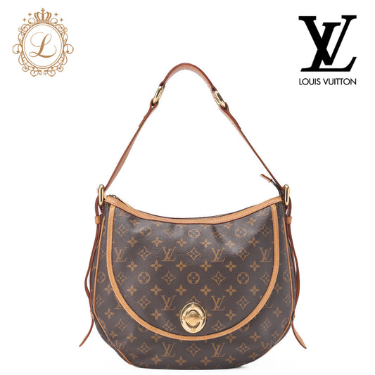 Louis Vuitton Shoulder Bag, Monogram, Canvas, Brown, Gold-Tone Hardware, Pre-Owned - Vintage La Charme