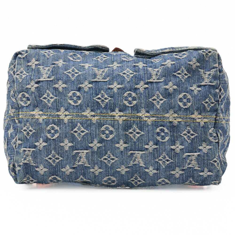 LOUIS VUITTON Louis Vuitton Monogram Denim Sackad PM M95057 Backpack Blue Gold-Tone Hardware, Pre-Owned
