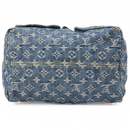 LOUIS VUITTON Louis Vuitton Monogram Denim Sackad PM M95057 Backpack Blue Gold-Tone Hardware, Pre-Owned