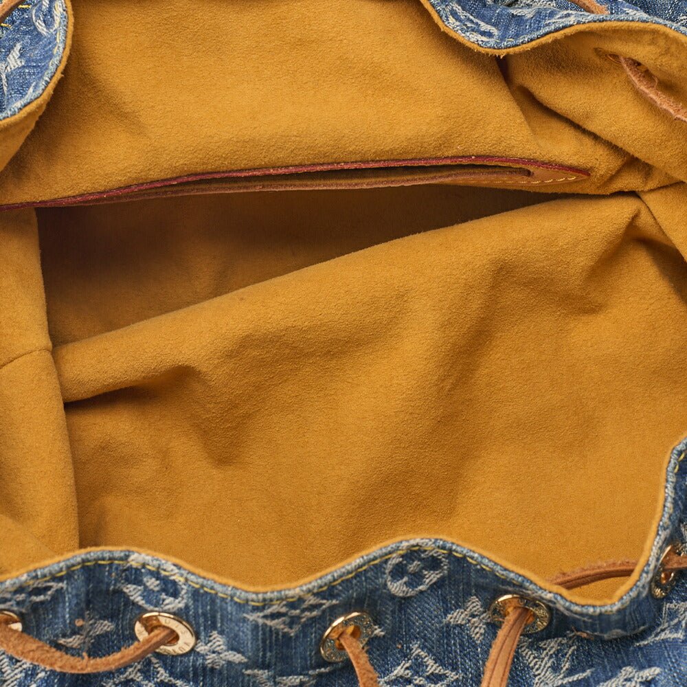 LOUIS VUITTON Louis Vuitton Monogram Denim Sackad PM M95057 Backpack Blue Gold-Tone Hardware, Pre-Owned