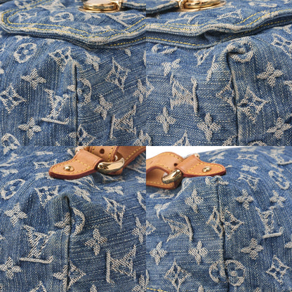 LOUIS VUITTON Louis Vuitton Monogram Denim Sackad PM M95057 Backpack Blue Gold-Tone Hardware, Pre-Owned