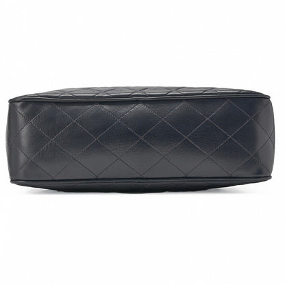 Chanel Shoulder Bag Matelasse Circle Coco Charm Lambskin Navy Gold-Tone Hardware Pre-Owned - Vintage La Charme