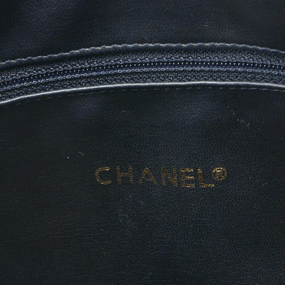 Chanel Shoulder Bag Matelasse Circle Coco Charm Lambskin Navy Gold-Tone Hardware Pre-Owned - Vintage La Charme