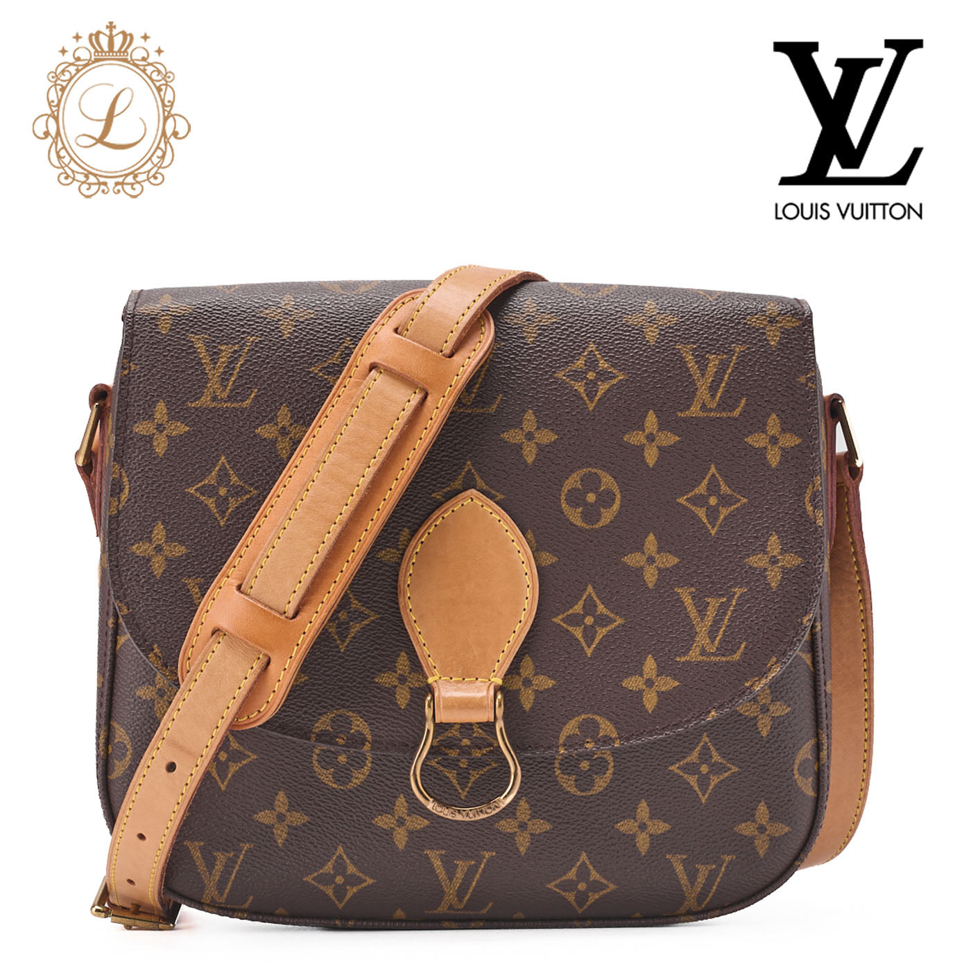 LOUIS VUITTON Louis Vuitton Monogram Monogram Saint-Cloud Shoulder Bag Brown (Gold Fittings) Shoulder Bag [Used] [Free Shipping]