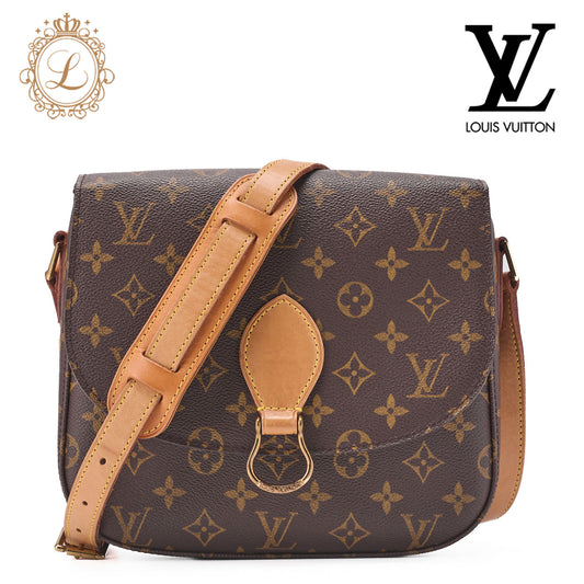 Louis Vuitton Shoulder Bag, Monogram, Brown, Gold-Tone Hardware, Pre-Owned - Vintage La Charme