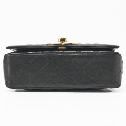 CHANEL Shoulder Bag Matelasse Lambskin Black Gold-Tone Hardware Pre-Owned - Vintage La Charme