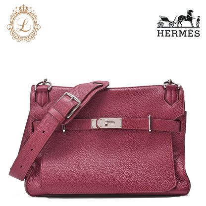 HERMES Gypsiere 34 Shoulder Bag Tryon Clemence Tosca Silver-Tone Hardware Pre-Owned - Vintage La Charme