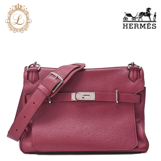 HERMES Gypsiere 34 Shoulder Bag Tryon Clemence Tosca Silver-Tone Hardware Pre-Owned - Vintage La Charme