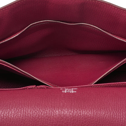 HERMES Gypsiere 34 Shoulder Bag Tryon Clemence Tosca Silver-Tone Hardware Pre-Owned - Vintage La Charme