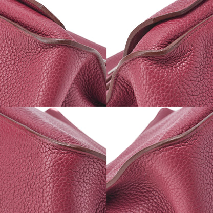 HERMES Gypsiere 34 Shoulder Bag Tryon Clemence Tosca Silver-Tone Hardware Pre-Owned - Vintage La Charme