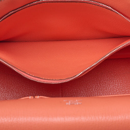 HERMES Gypsiere 30 Shoulder Bag Tryon Clemence Crevette Silver-Tone Hardware Pre-Owned - Vintage La Charme