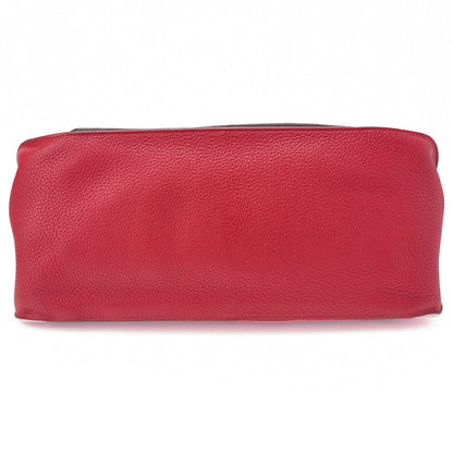 HERMES Gypsiere 34 Shoulder Bag Tryon Clemence Rouge Casaque Silver-Tone Hardware Pre-Owned - Vintage La Charme