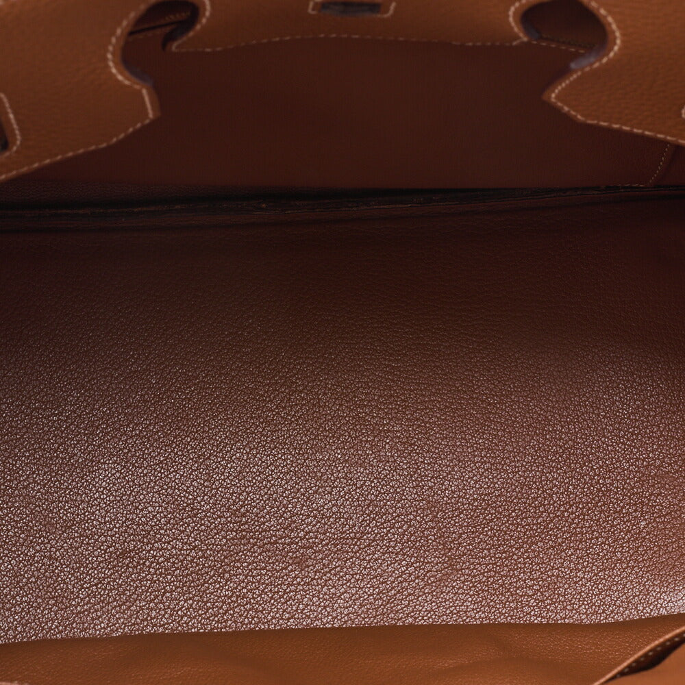 HERMES Birkin 35 Handbag Togo Gold Gold-Tone Hardware Pre-Owned - Vintage La Charme