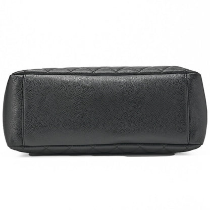 CHANEL Shoulder Bag Matelasse Caviar Skin Black Gold-Tone Hardware Pre-Owned - Vintage La Charme