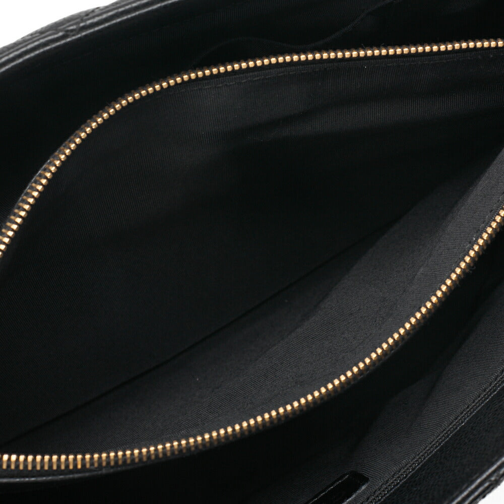 CHANEL Shoulder Bag Matelasse Caviar Skin Black Gold-Tone Hardware Pre-Owned - Vintage La Charme