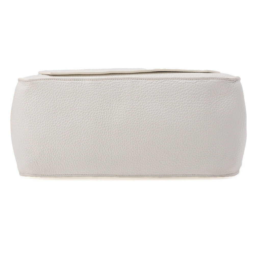 HERMES Gypsiere 34 Shoulder Bag Tryon Clemence White Silver-Tone Hardware Pre-Owned - Vintage La Charme