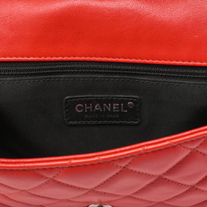 CHANEL Shoulder Bag Matelasse Denim Blue Single Flap Turn Lock Silver-Tone Hardware Pre-Owned - Vintage La Charme