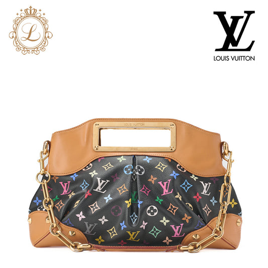 Louis Vuitton Shoulder Bag 2WAY Monogram Multicolor Canvas Noir Gold-Tone Hardware Pre-Owned - Vintage La Charme