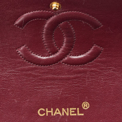 CHANEL Chain Shoulder Bag Matelasse Double Flap Lambskin Black Gold-Tone Hardware Pre-Owned - Vintage La Charme