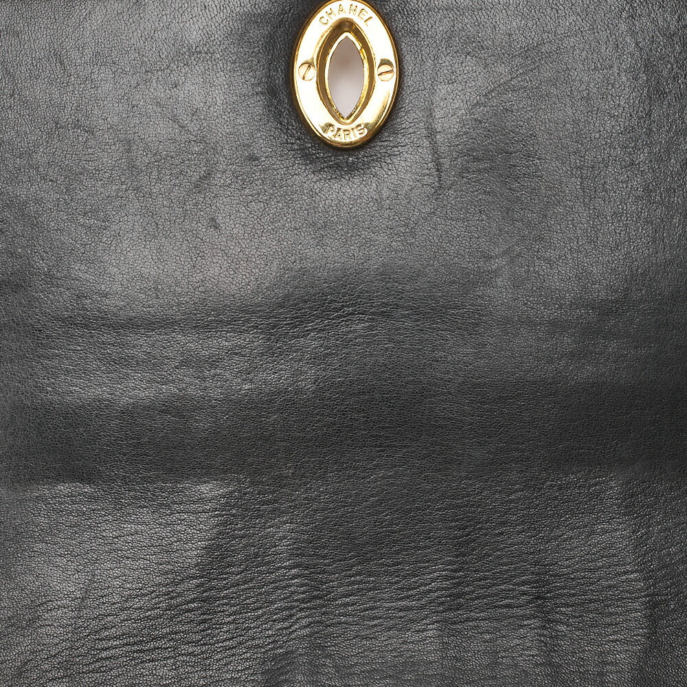 CHANEL Shoulder Bag, Mademoiselle Deca Coco, Lambskin, Black, Gold-Tone Hardware, Pre-Owned - Vintage La Charme