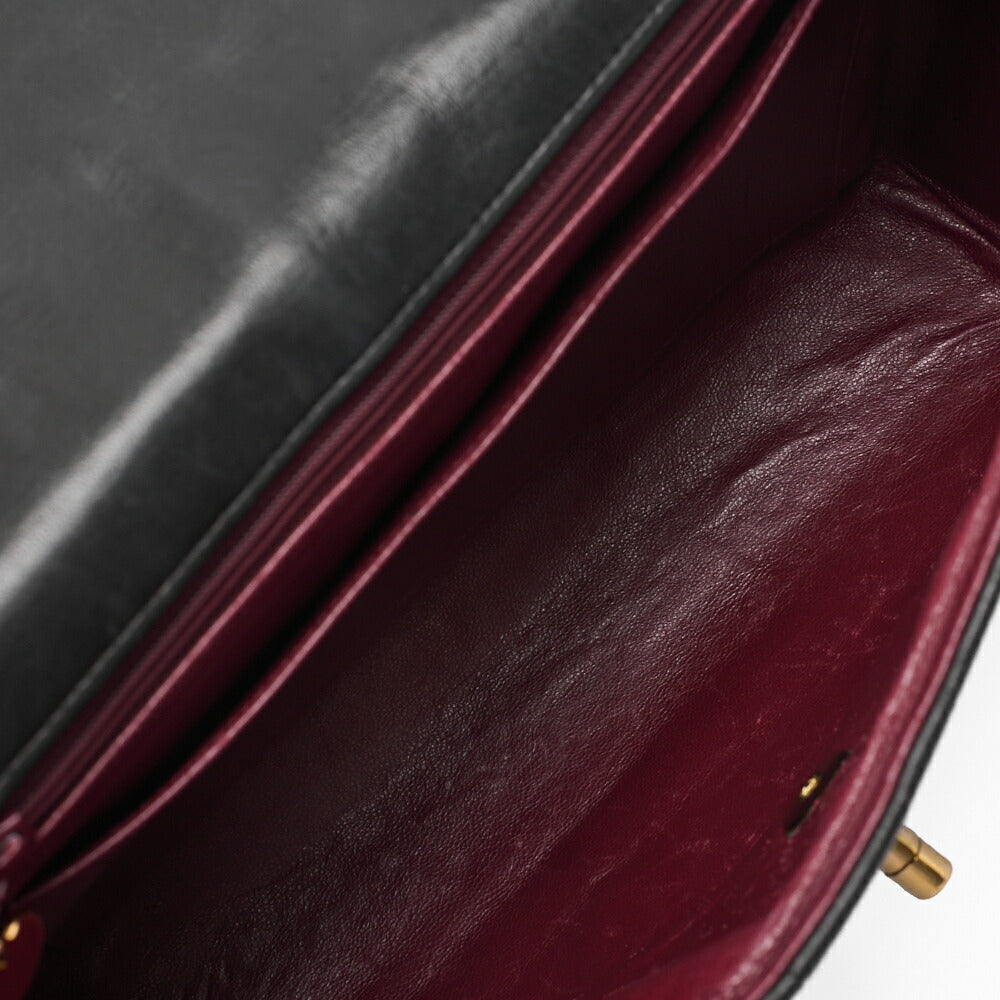 CHANEL Shoulder Bag, Mademoiselle Deca Coco, Lambskin, Black, Gold-Tone Hardware, Pre-Owned - Vintage La Charme