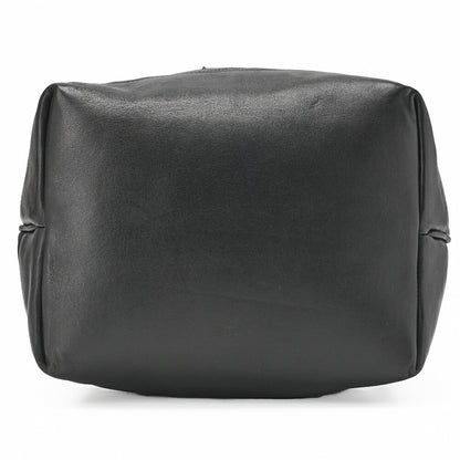 CHANEL Shoulder Bag Drawstring Type Coco Mark Lambskin Black Gold-Tone Hardware Pre-Owned - Vintage La Charme