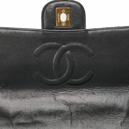 CHANEL Handbag Matelasse Coco Handle Lambskin Black Gold-Tone Hardware Pre-Owned - Vintage La Charme