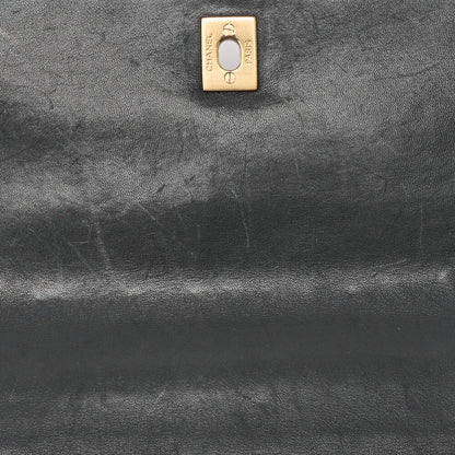 CHANEL Tote Bag, Coco Mark Wild Stitch Turn Lock, Calfskin, Black, Gold-Tone Hardware, Pre-Owned - Vintage La Charme