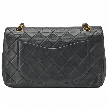 CHANEL Shoulder Bag Matelasse 23 Double Flap Chain Lambskin Black Gold-Tone Hardware Pre-Owned - Vintage La Charme