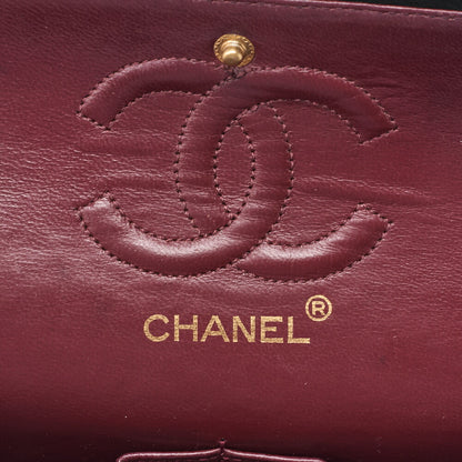 CHANEL Shoulder Bag Matelasse 23 Double Flap Chain Lambskin Black Gold-Tone Hardware Pre-Owned - Vintage La Charme