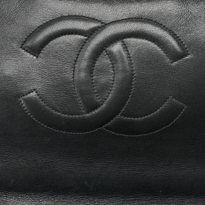 CHANEL Chain Shoulder Bag Big Matelasse Lambskin Black Gold-Tone Hardware Pre-Owned - Vintage La Charme