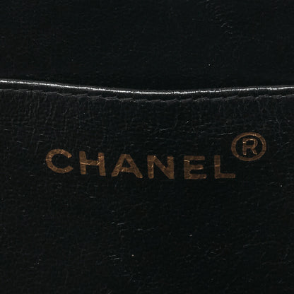 CHANEL Handbag Matelasse Coco Mark Heart Canvas Black Gold-Tone Hardware Pre-Owned - Vintage La Charme