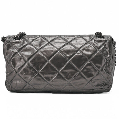 CHANEL Shoulder Bag, Matelasse, Vintage Calf, Black, Black Metal Hardware, Pre-Owned - Vintage La Charme
