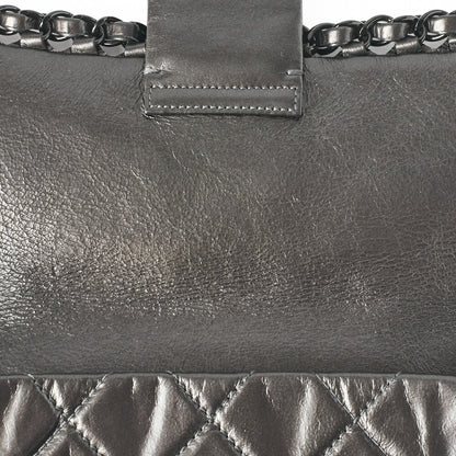 CHANEL Shoulder Bag, Matelasse, Vintage Calf, Black, Black Metal Hardware, Pre-Owned - Vintage La Charme