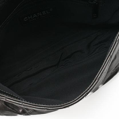 CHANEL Shoulder Bag, Matelasse, Vintage Calf, Black, Black Metal Hardware, Pre-Owned - Vintage La Charme